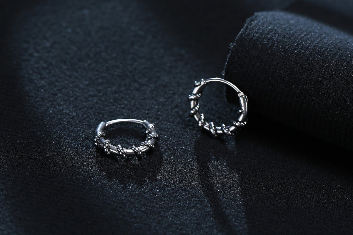 Small Huggie Hoop Earrings Mens Stainless Steel Earrings
