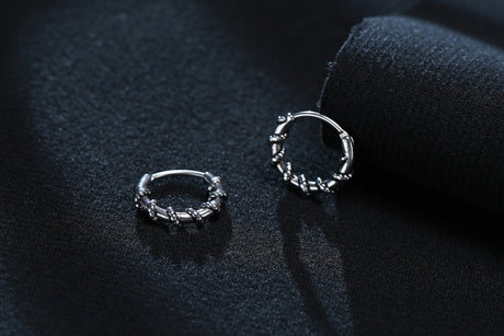 Small Huggie Hoop Earrings Mens Stainless Steel Earrings