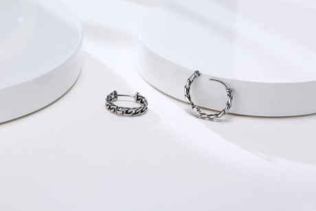 Small Huggie Hoop Earrings Mens Stainless Steel Earrings
