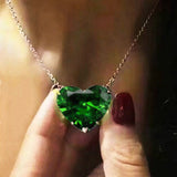 Big Heart Pendant Necklaces Six Colours