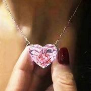 Big Heart Pendant Necklaces Six Colours