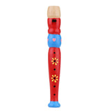 Wooden Piccolo Flute Musical Instrument Early Education Toy