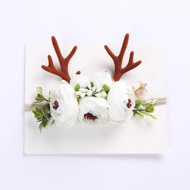 Christmas Reindeer Antler Baby Headbands Newborn Photography Props
