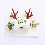 Christmas Reindeer Antler Baby Headbands Newborn Photography Props