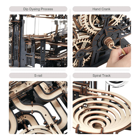 Marble Night City DIY Wooden Model Kits Assembly Toy