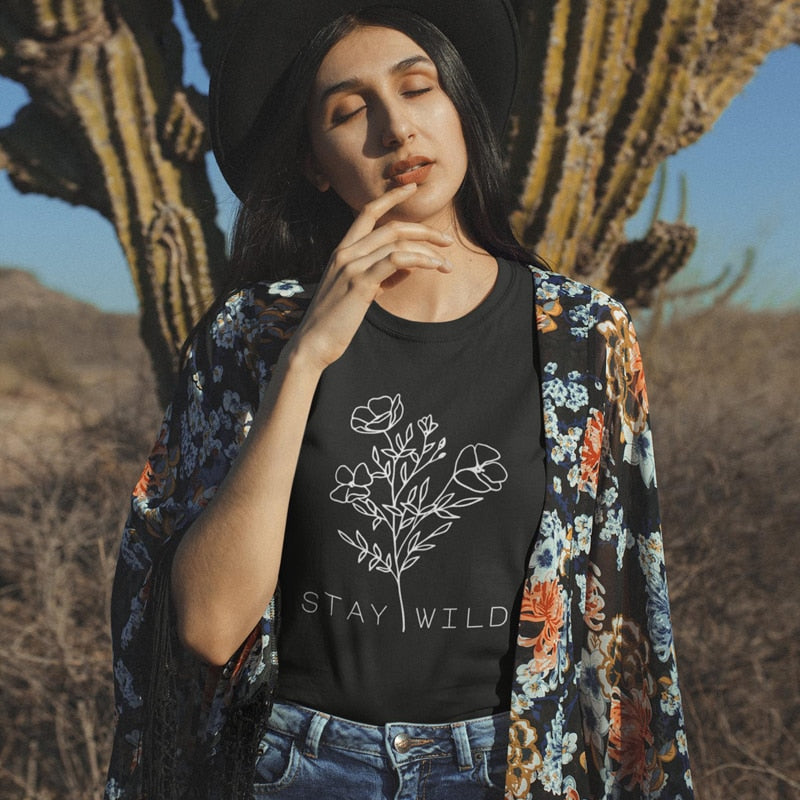 Stay Wild Flower T-shirt