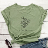 Stay Wild Flower T-shirt