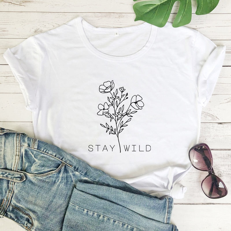 Stay Wild Flower T-shirt