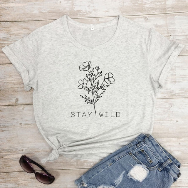 Stay Wild Flower T-shirt