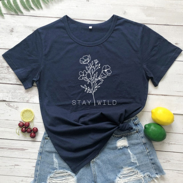 Stay Wild Flower T-shirt
