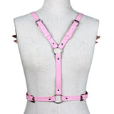 Angel Wing Leather Harness Cage Belts