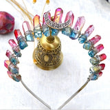 Handmade Colourful Crystal Luna Goddess Halo Headbands