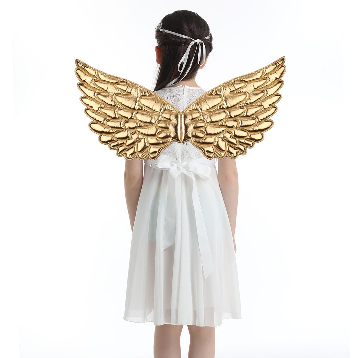 Shiny Metallic Angel Wings