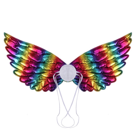 Shiny Metallic Angel Wings