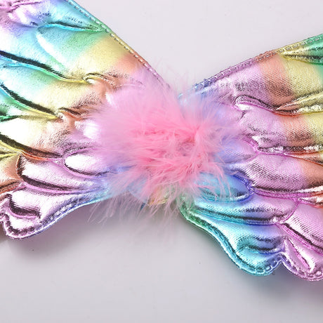 Shiny Metallic Angel Wings