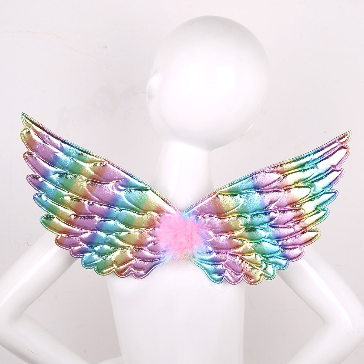 Shiny Metallic Angel Wings