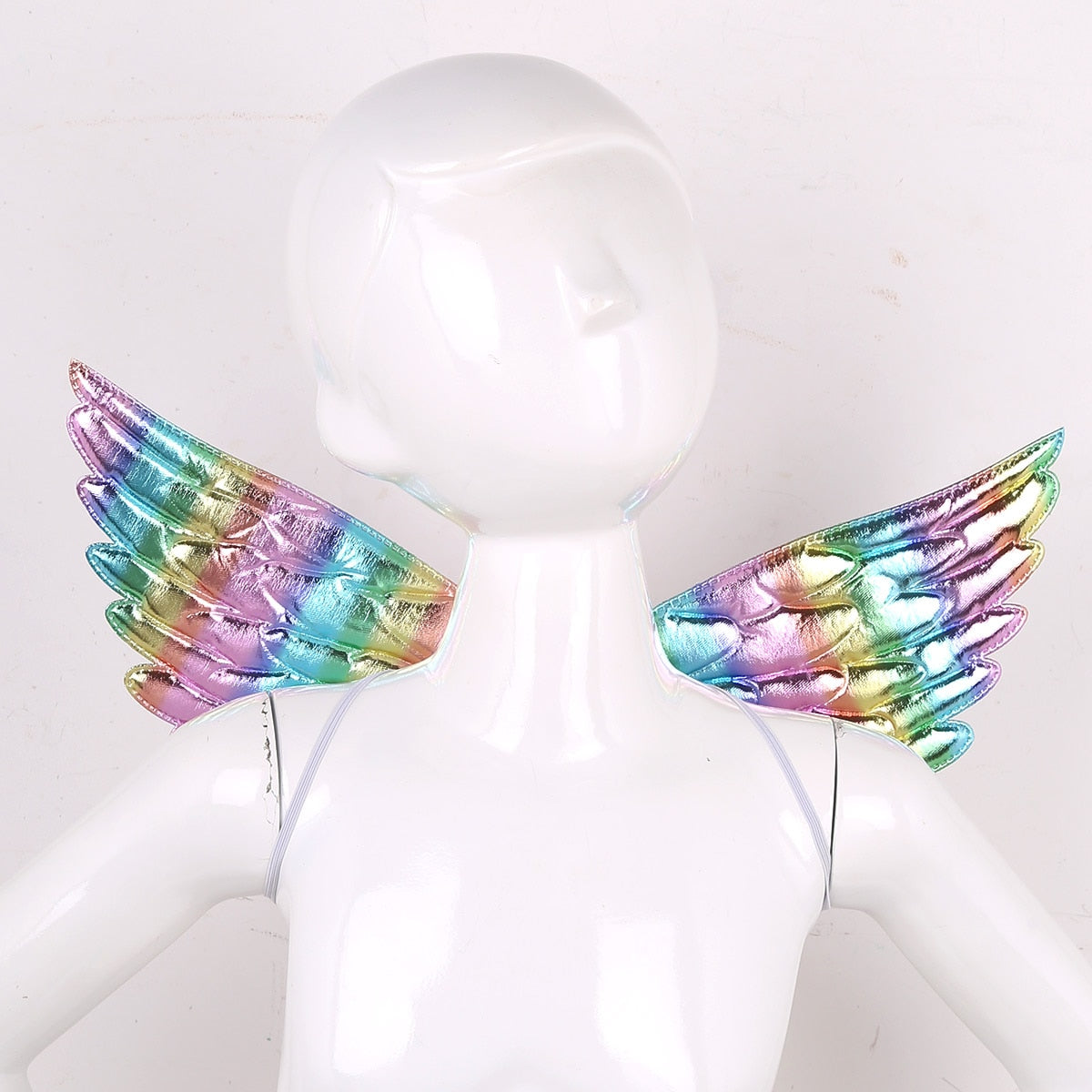 Shiny Metallic Angel Wings