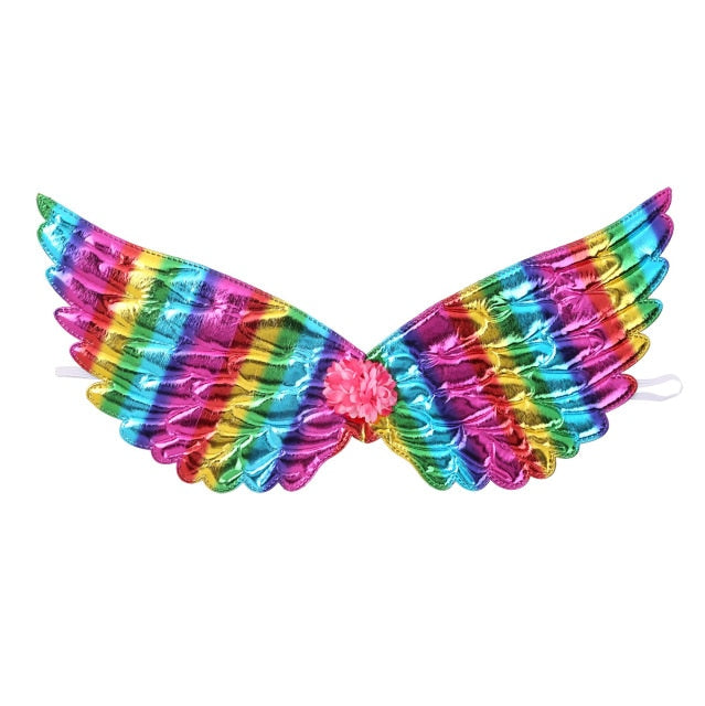 Shiny Metallic Angel Wings