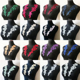 5Pairs/10pcs Lace Flower Appliqué Trims