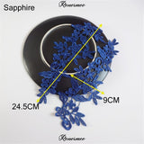 5Pairs/10pcs Lace Flower Appliqué Trims