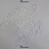 5Pairs/10pcs Lace Flower Appliqué Trims