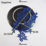 5Pairs/10pcs Lace Flower Appliqué Trims