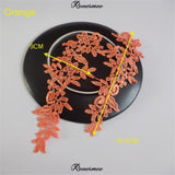 5Pairs/10pcs Lace Flower Appliqué Trims