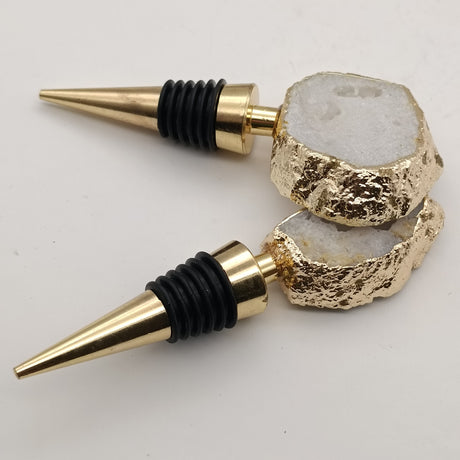 Natural Crystal Agate Wine Bottle Stopper