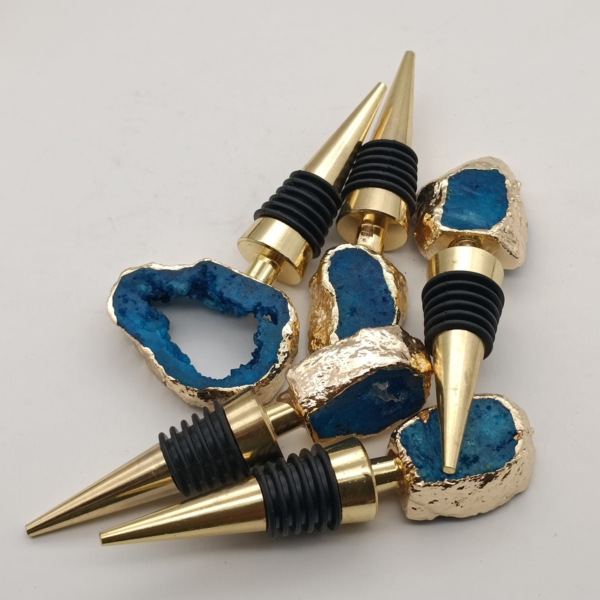 Natural Crystal Agate Wine Bottle Stopper