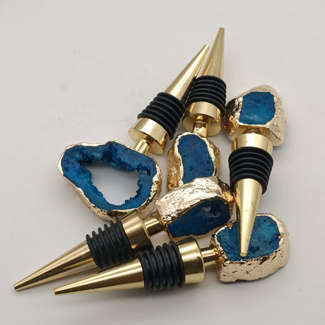Natural Crystal Agate Wine Bottle Stopper
