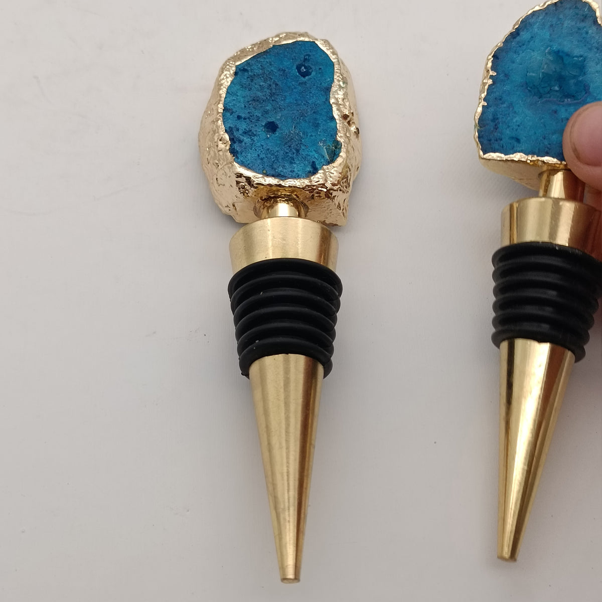 Natural Crystal Agate Wine Bottle Stopper