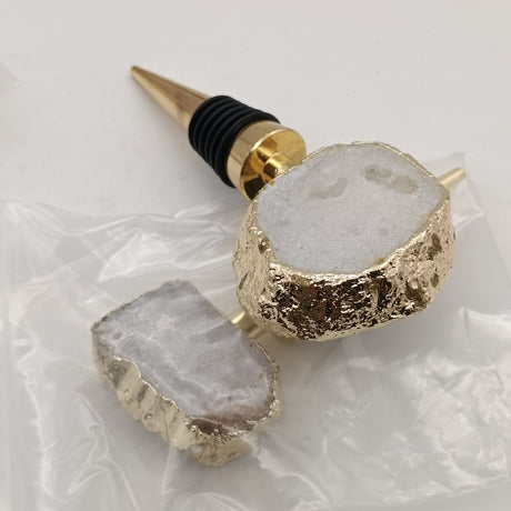 Natural Crystal Agate Wine Bottle Stopper