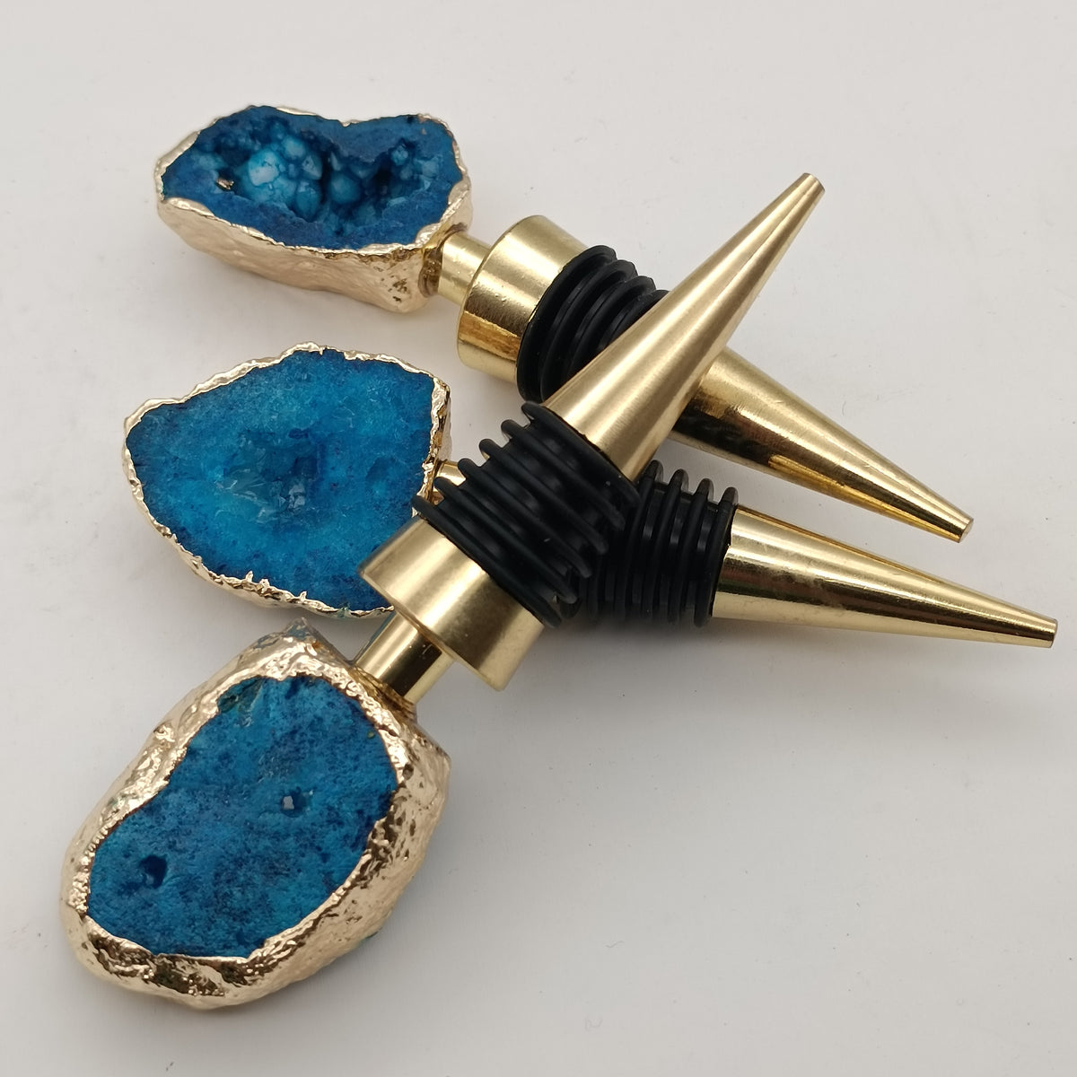 Natural Crystal Agate Wine Bottle Stopper
