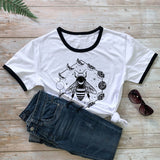 Mystical Moon Phases Bee T-shirt