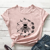 Mystical Moon Phases Bee T-shirt