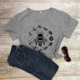 Mystical Moon Phases Bee T-shirt