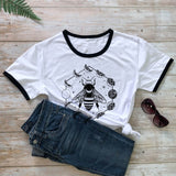 Mystical Moon Phases Bee T-shirt
