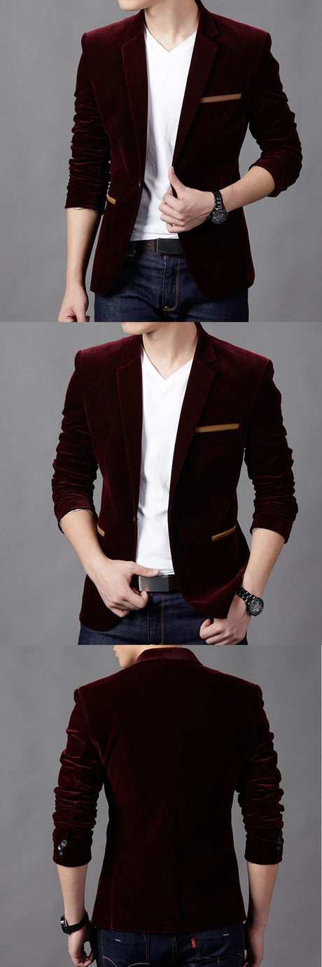 Velvet Coats Mens Blazer Jackets