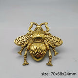 Golden Bee Drawer Cabinet Door Handle Solid Brass Wardrobe Furniture Knob