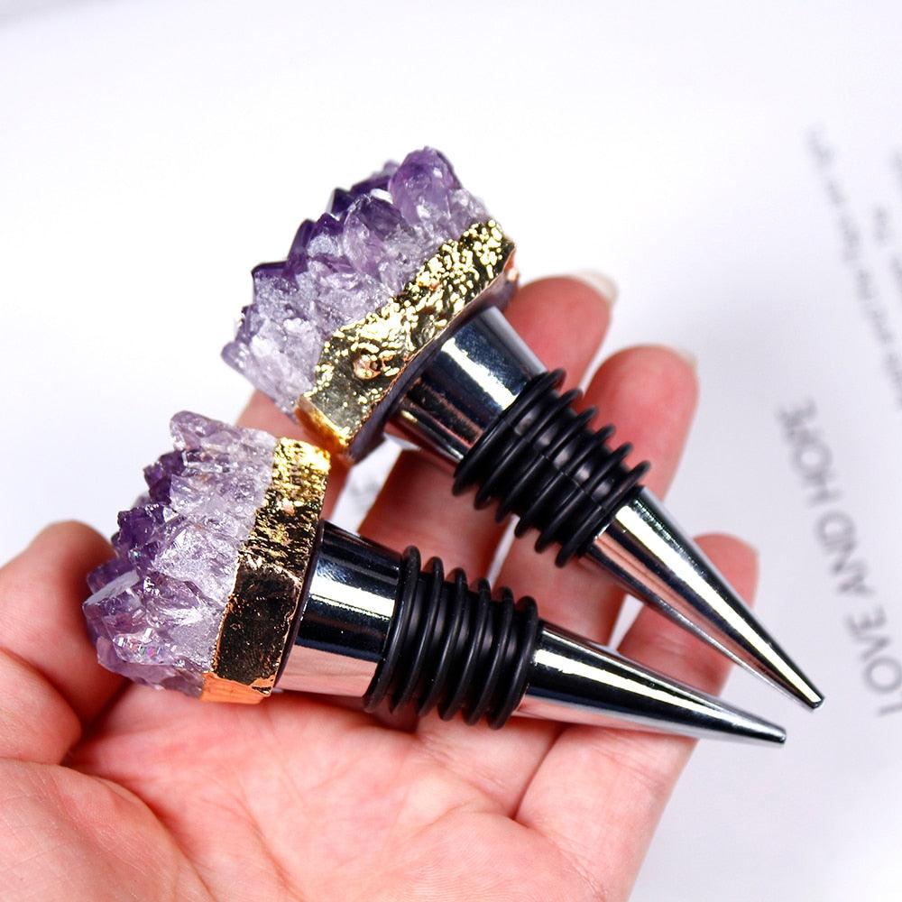 1pcs Natural Amethyst Cluster Shaped Wine Champagne Wine Bottle Stopper - Woodland Gatherer Woodland Gatherer | Australian Online Gift Store | Gifts & Treasures | Special Occasions & Everyday Fun | Whimsical Treats | Costumes | Jewellery | Fashion | Crafting DIY | Stationery | Boho Festival Fashion | Home Decor & Fittings     Afterpay Available Paypal Available Humm Available Worldwide Shipping Available