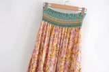 Peaches and Mint Boho Maxi Skirt