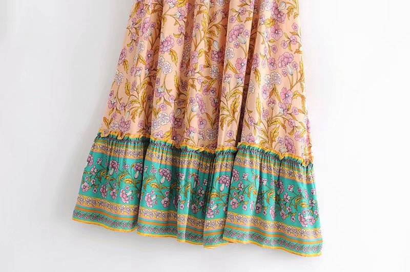 Peaches and Mint Boho Maxi Skirt