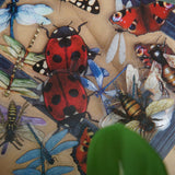 40pcs Insects Ladybug Beetle Dragonfly Bee Frames PVC Stickers Scrapbooking Craft