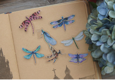 38pcs Mixed Dragonfly PVC Stickers Scrapbooking DIY Crafts