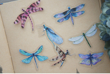 38pcs Mixed Dragonfly PVC Stickers Scrapbooking DIY Crafts