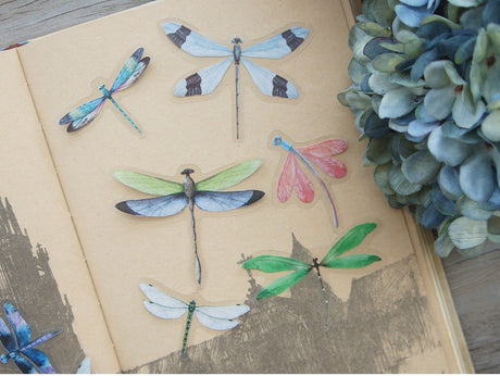 38pcs Mixed Dragonfly PVC Stickers Scrapbooking DIY Crafts