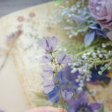 38pcs Purple Flower Orchid Wildflowers PVC Stickers Scrapbooking Craft