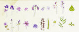 38pcs Purple Flower Orchid Wildflowers PVC Stickers Scrapbooking Craft