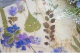 38pcs Purple Flower Orchid Wildflowers PVC Stickers Scrapbooking Craft