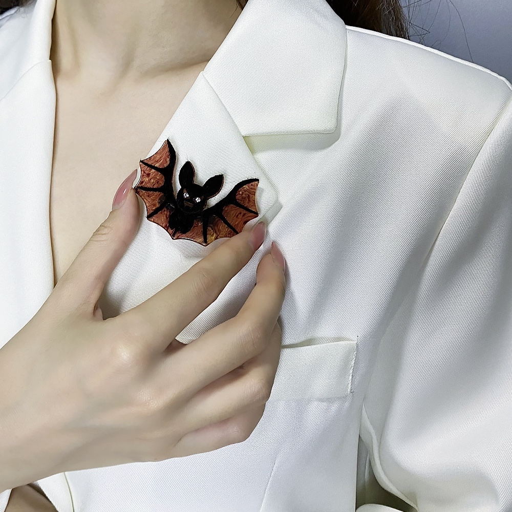 Woodland Badass Bat Acrylic Brooch
